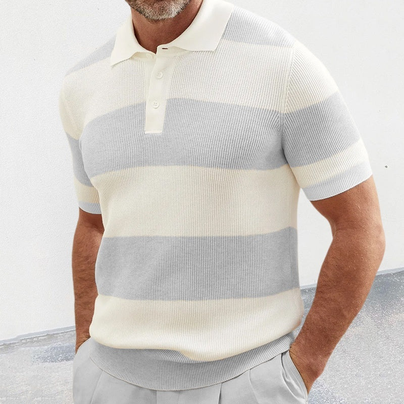 Mens Clothing Summer Fashion Lapel Sweater Short Sleeve Men Clothing Men Wears - M/S TMC India