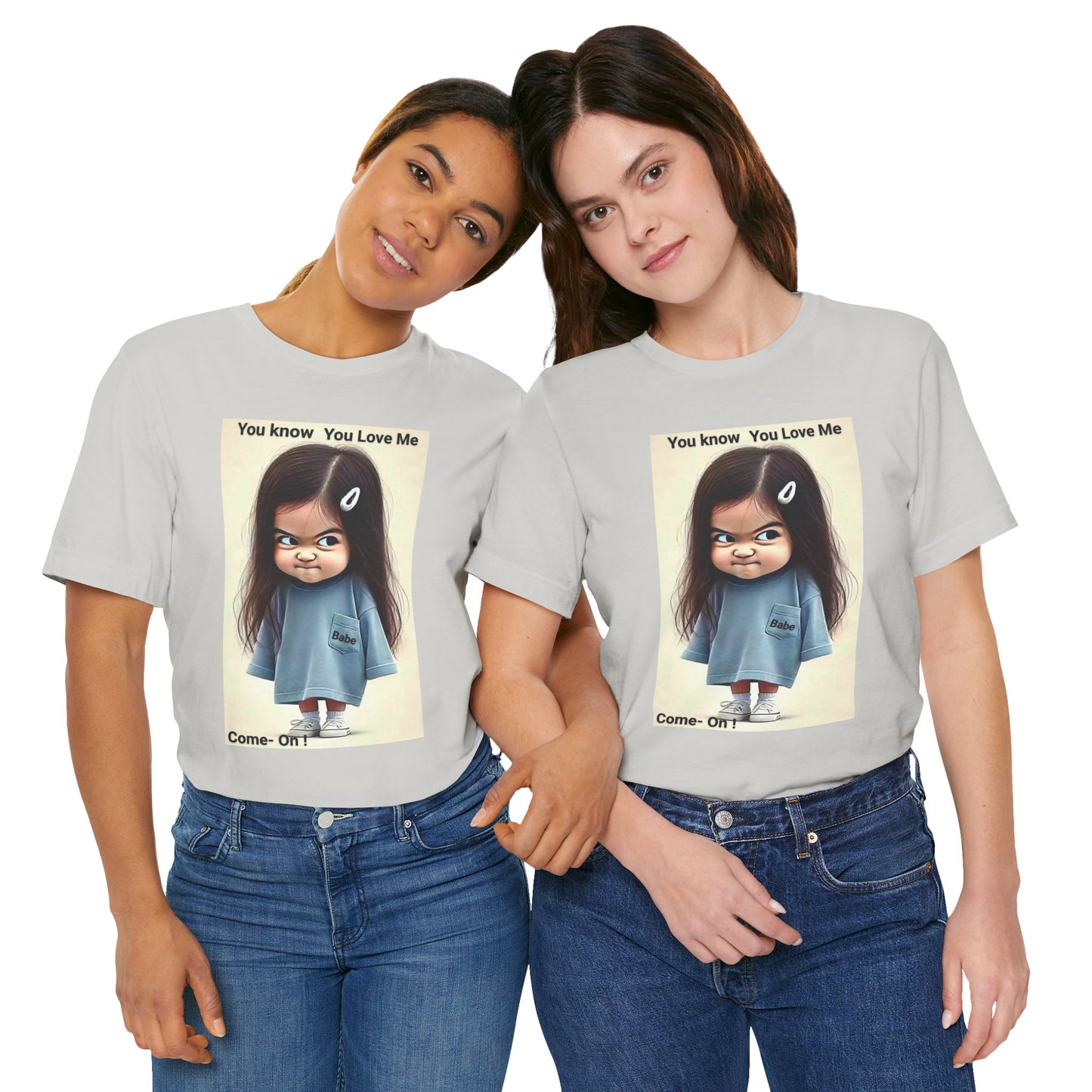 Playful Graphic Tee - You Know You Love Me, Funny Casual Shirt, Gift for Friends, Birthday Gift, Quirky Style Shirt - M/S TMC India