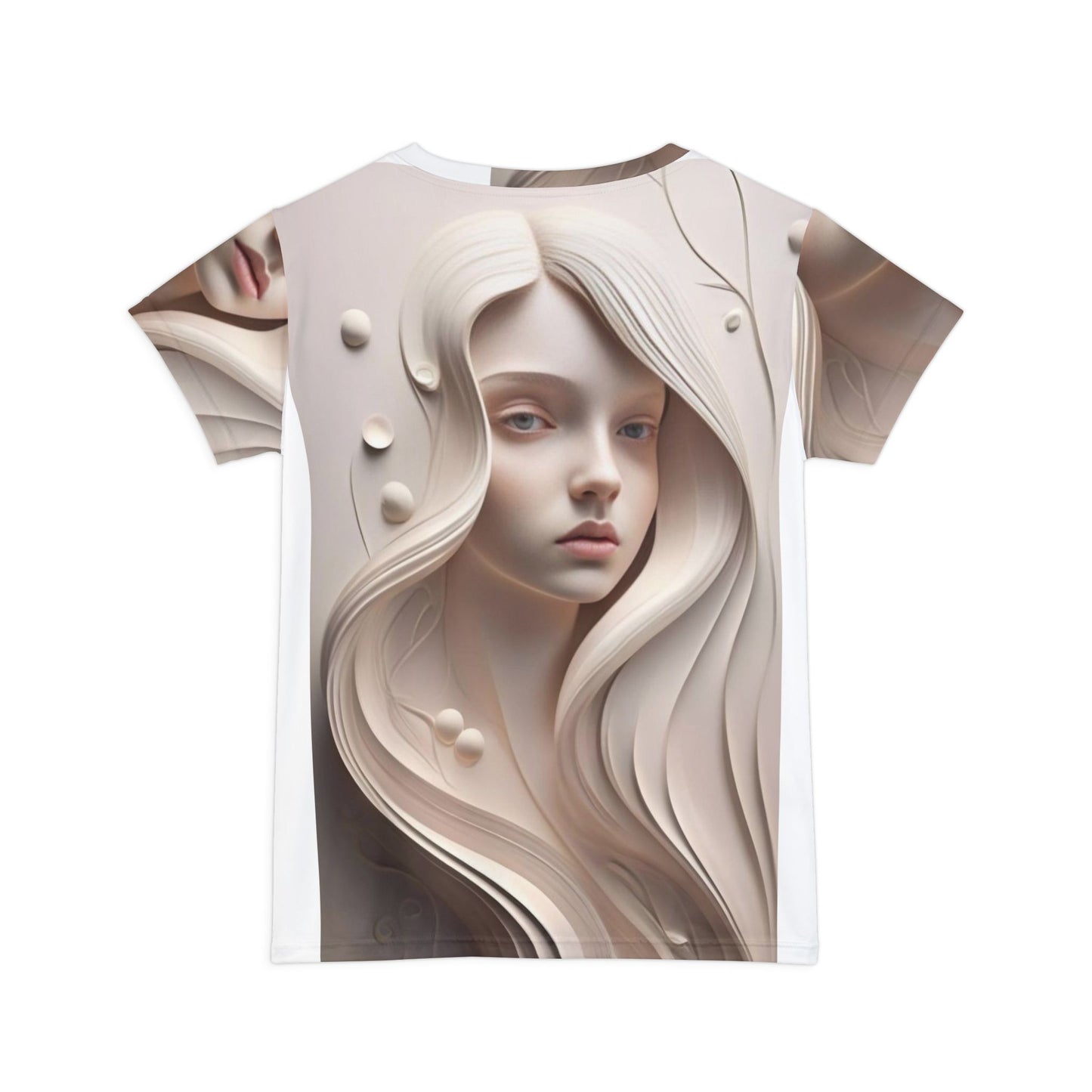 Elegant Abstract Art Women's Short Sleeve Shirt, Feminine Top, Boho Chic Tee, Casual Fashion, Art Inspired Apparel, Unique Gift