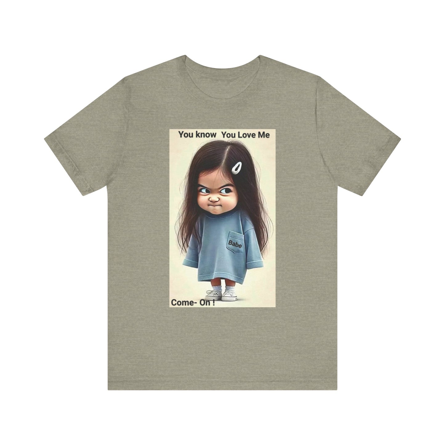 Playful Graphic Tee - You Know You Love Me, Funny Casual Shirt, Gift for Friends, Birthday Gift, Quirky Style Shirt - M/S TMC India