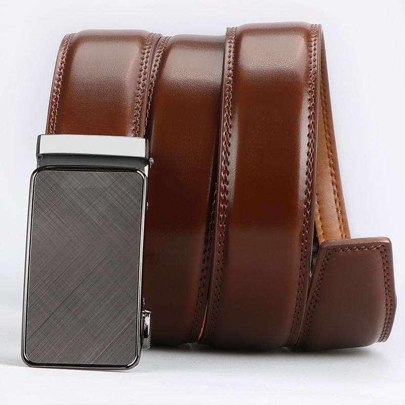 Men's Slider Ratchet Belt, Perfect As A Gift, Pairs Well With Dress Pants, Shirt And Oxford Shoes, Can Be Tailored CJ