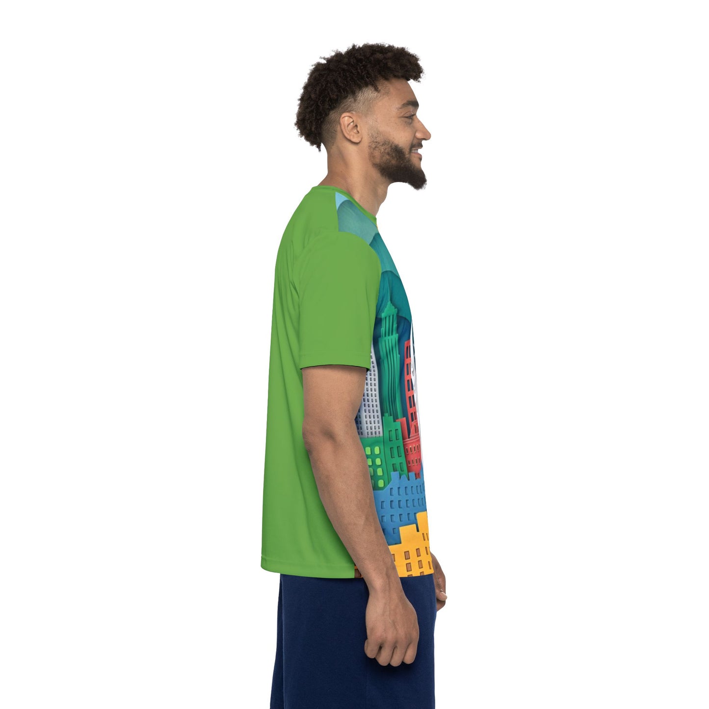 Men's Sports Jersey - Statue of Liberty AOP Tee, NYC Pride Apparel for Sports Fans - M/S TMC India