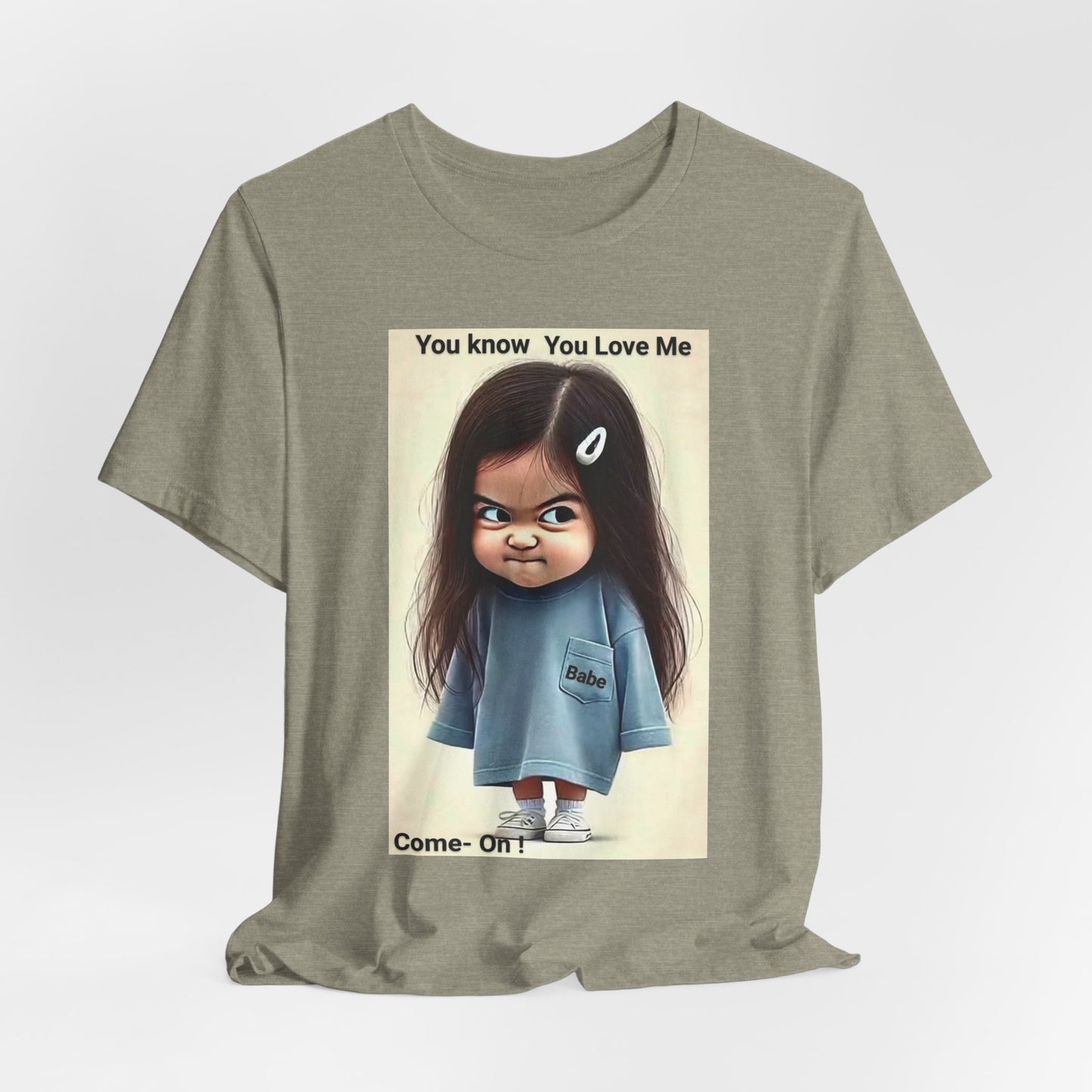 Playful Graphic Tee - You Know You Love Me, Funny Casual Shirt, Gift for Friends, Birthday Gift, Quirky Style Shirt - M/S TMC India