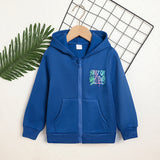 Toddler Girl Zip Up Hoodie Jacket Sorry Or Whatever Letter Print Long Sleeve Sweatshirt Kids Hooded Jacket CJ