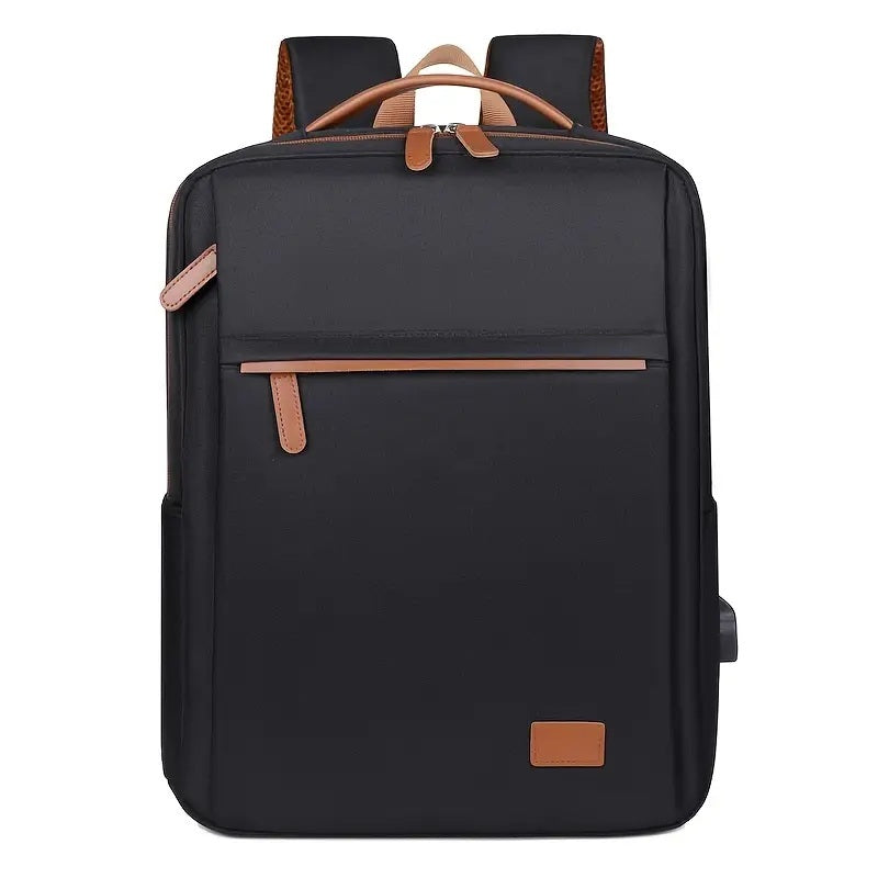 Backpack Oxford Cloth Business Computer Bag With Large Capacity, Strong And Wearable Student School Bag, Solid Color And Versatile Travel Backpack CJ