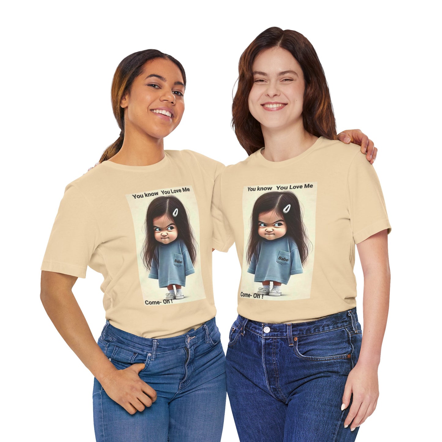 Playful Graphic Tee - You Know You Love Me, Funny Casual Shirt, Gift for Friends, Birthday Gift, Quirky Style Shirt - M/S TMC India