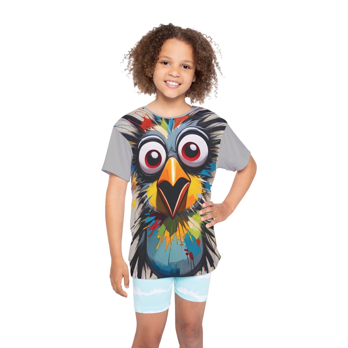 Kids Sports Jersey - Colorful Graffiti Design, Youth Athletic Tee, Birthday Gift, Sports Team Apparel, Playtime Outfit - M/S TMC India