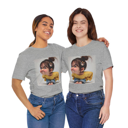 Whimsical Kid's Art T-Shirt, Adorable Cartoon Tee, Fun Gift for Children, Cute Graphic Shirt, Birthday Party Outfit, Playful Apparel Printify