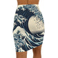 Wave-Inspired Women's Pencil Skirt, Stylish Office Skirt, AOP Fashion Skirt, Summer Outfit, Trendy Workwear Printify