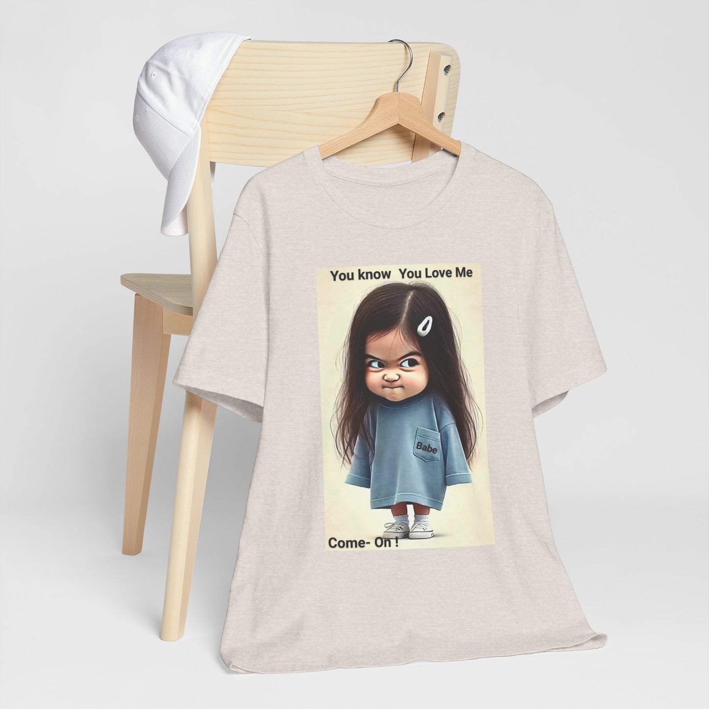 Playful Graphic Tee - You Know You Love Me, Funny Casual Shirt, Gift for Friends, Birthday Gift, Quirky Style Shirt - M/S TMC India