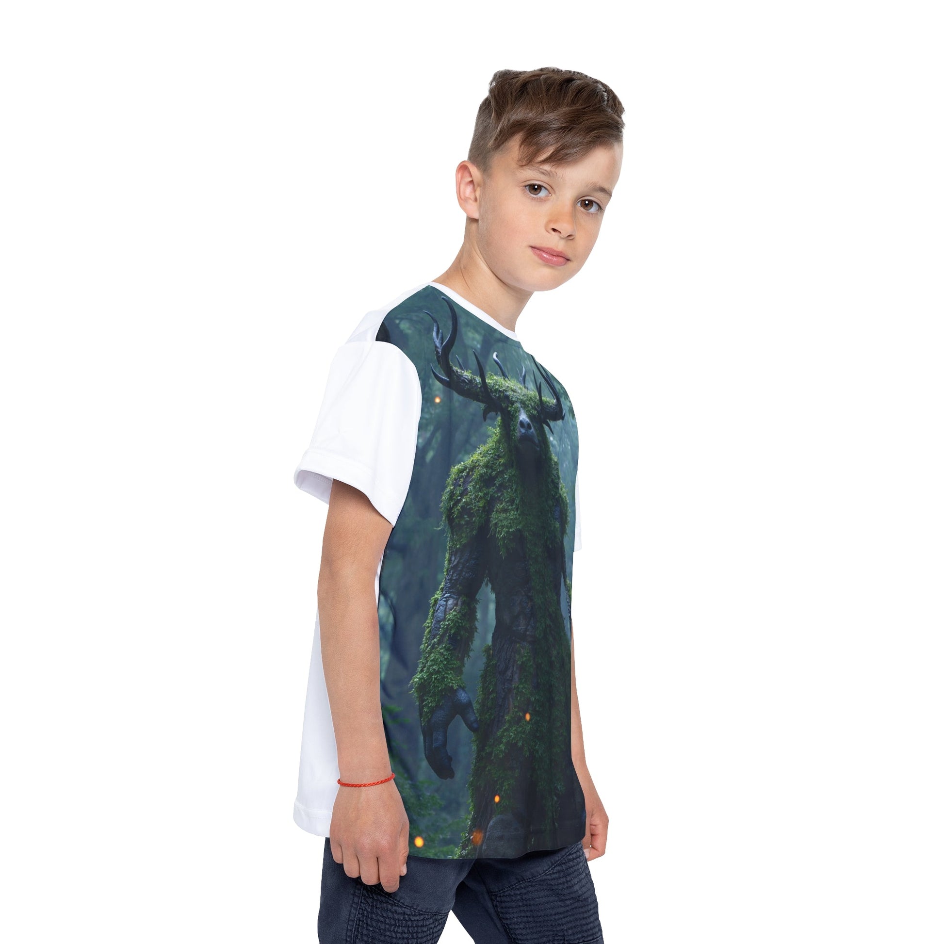 Kids Sports Jersey with Moss Creature Design, Fun Athletic Tee, Great for Parties, Outdoor Play, Birthday Gifts, Sports Events Printify