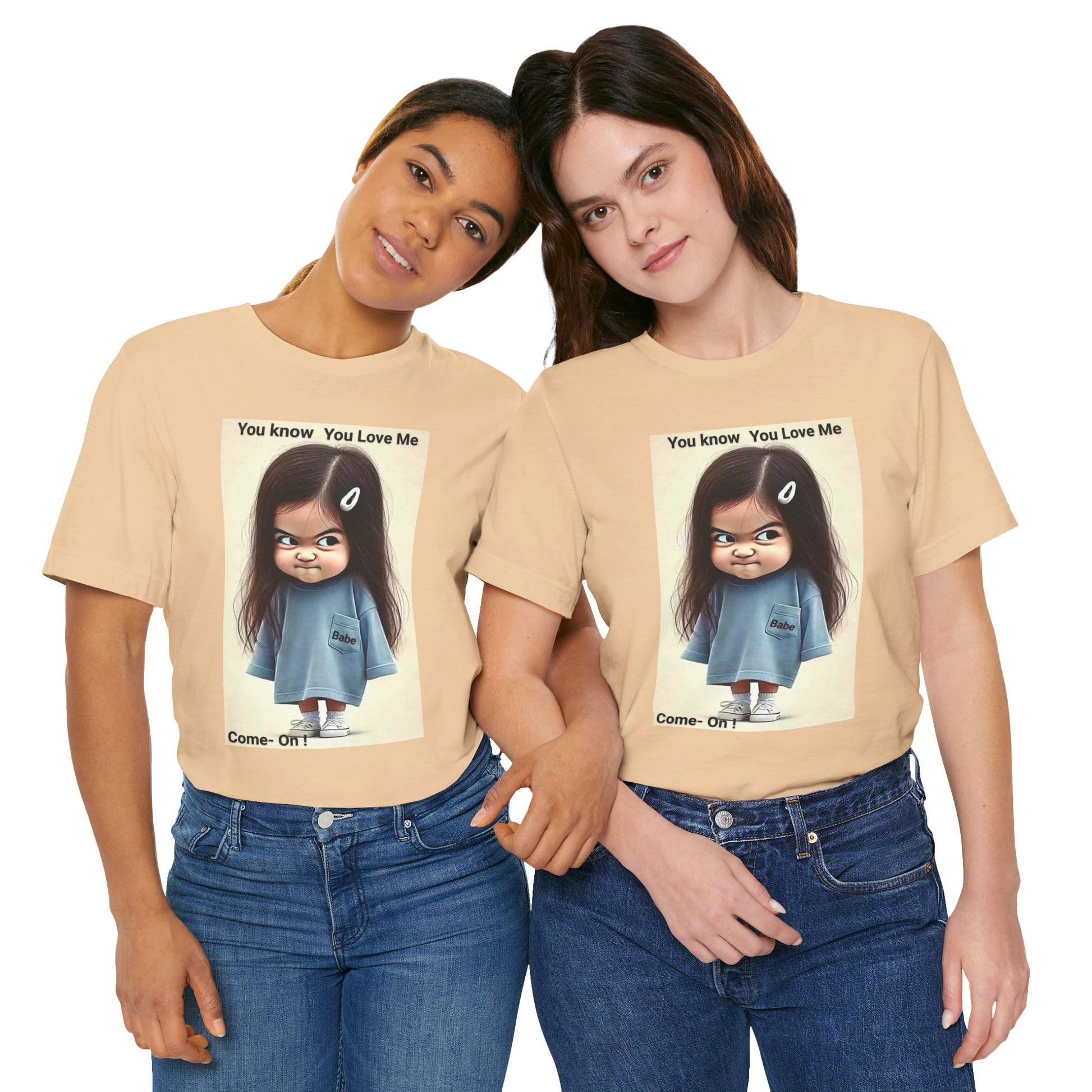Playful Graphic Tee - You Know You Love Me, Funny Casual Shirt, Gift for Friends, Birthday Gift, Quirky Style Shirt - M/S TMC India