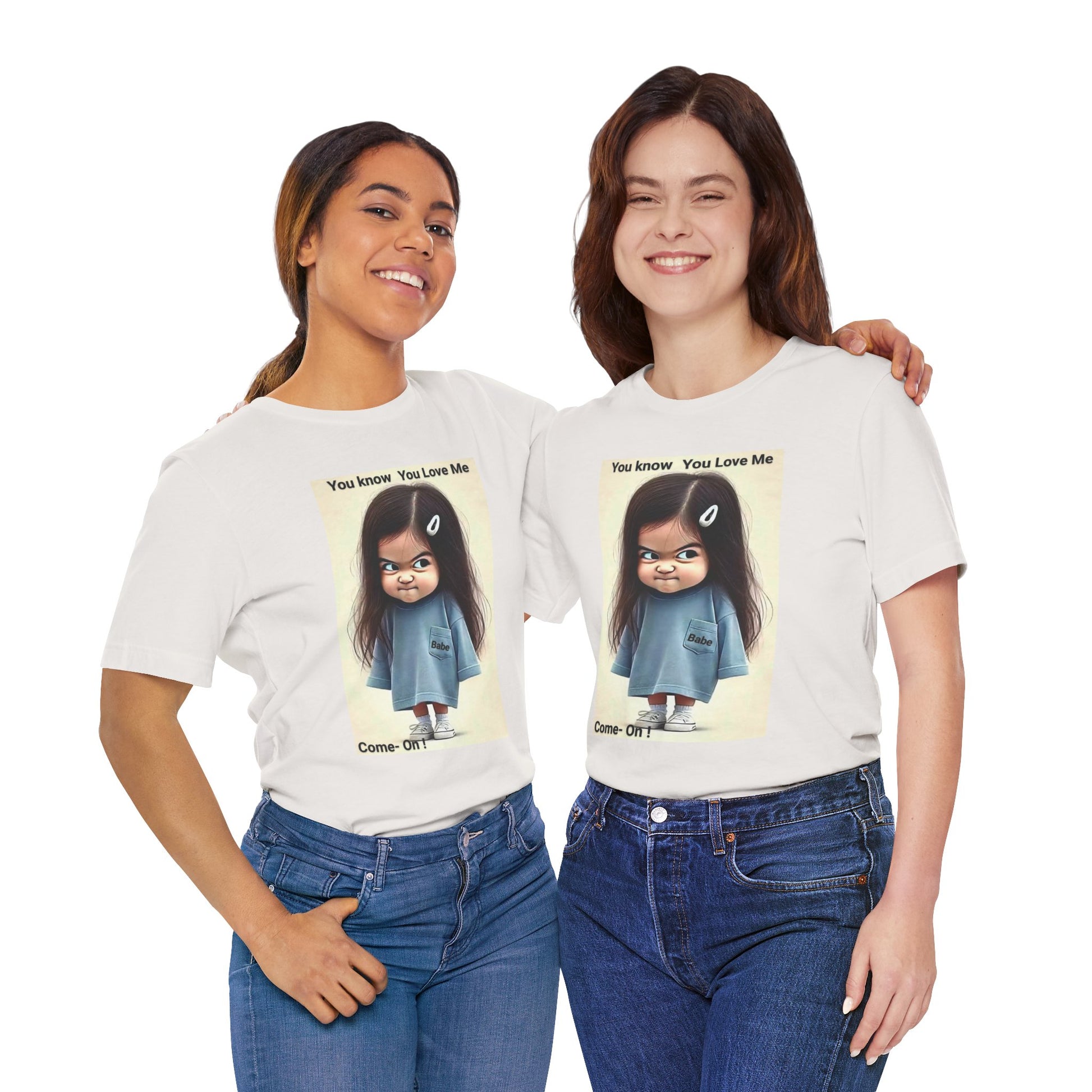 Playful Graphic Tee - You Know You Love Me, Funny Casual Shirt, Gift for Friends, Birthday Gift, Quirky Style Shirt - M/S TMC India