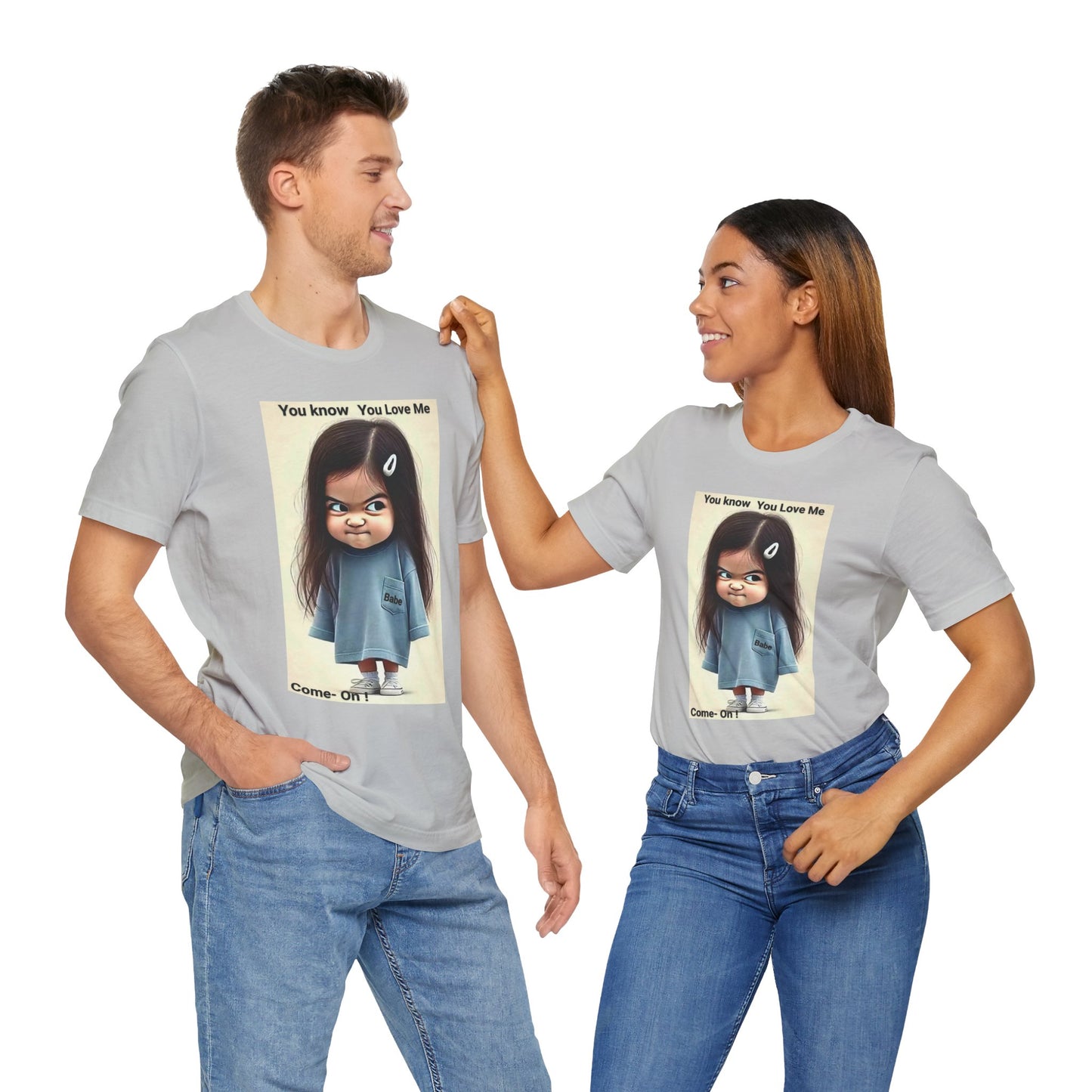 Playful Graphic Tee - You Know You Love Me, Funny Casual Shirt, Gift for Friends, Birthday Gift, Quirky Style Shirt - M/S TMC India