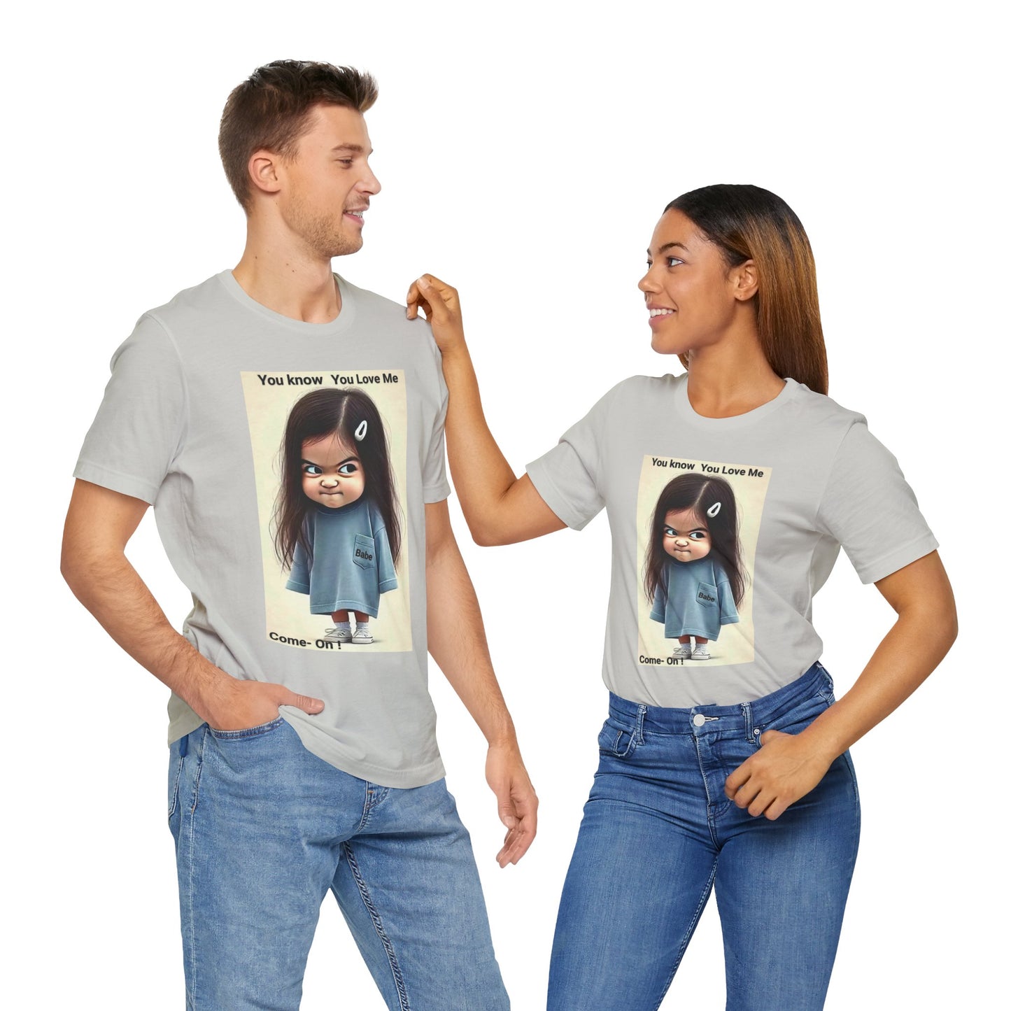Playful Graphic Tee - You Know You Love Me, Funny Casual Shirt, Gift for Friends, Birthday Gift, Quirky Style Shirt - M/S TMC India