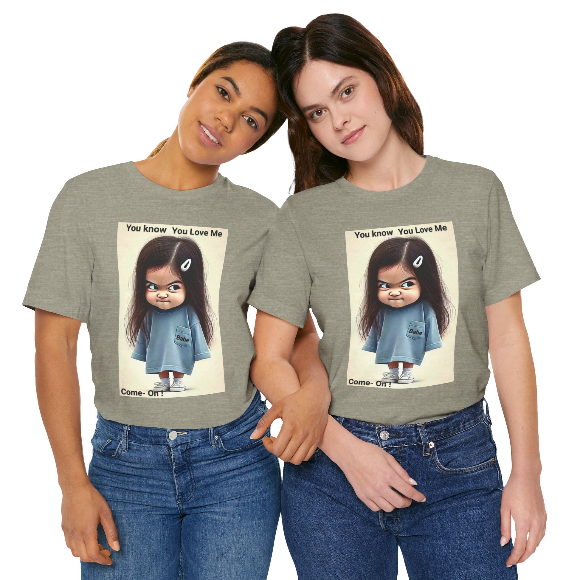 Playful Graphic Tee - You Know You Love Me, Funny Casual Shirt, Gift for Friends, Birthday Gift, Quirky Style Shirt - M/S TMC India
