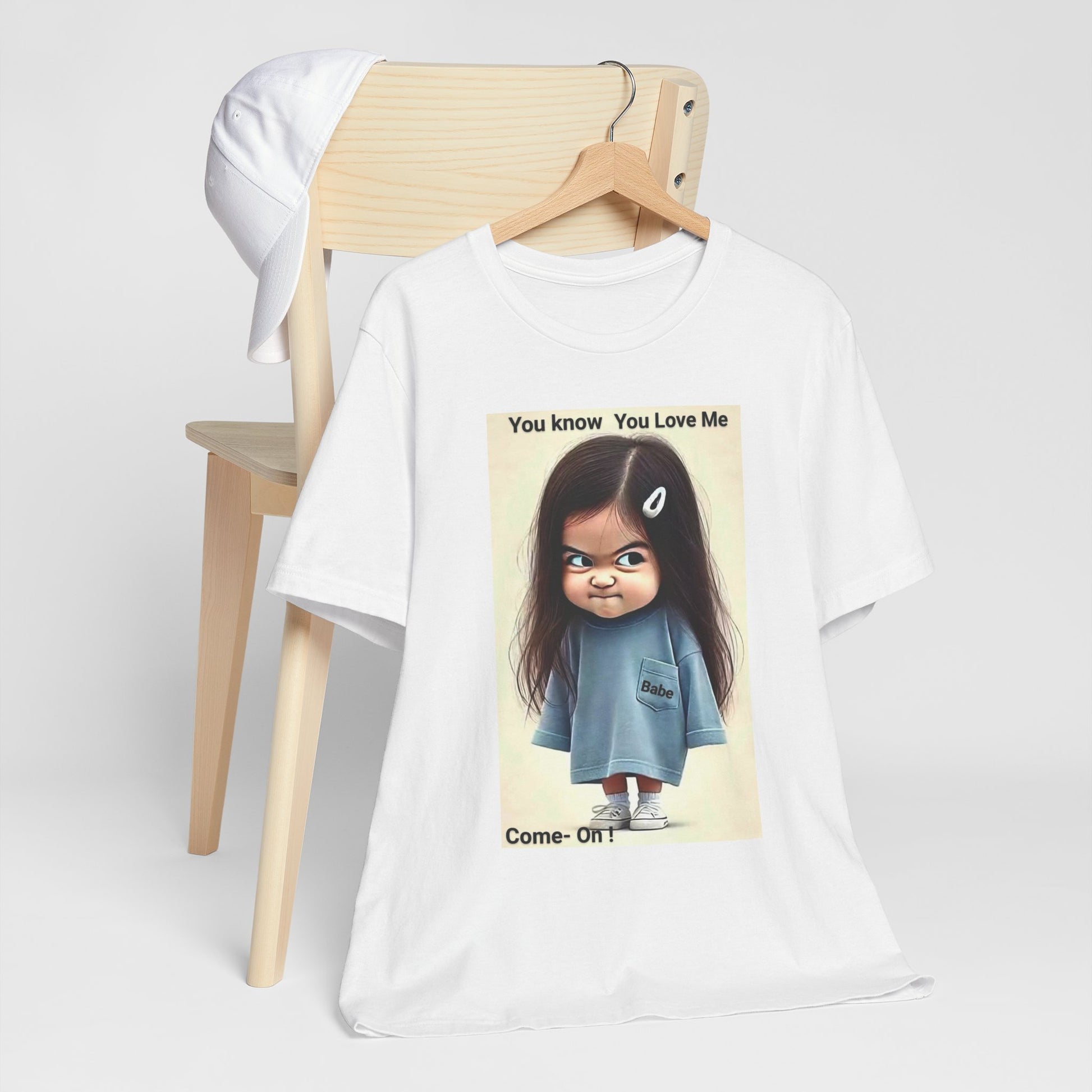 Playful Graphic Tee - You Know You Love Me, Funny Casual Shirt, Gift for Friends, Birthday Gift, Quirky Style Shirt - M/S TMC India