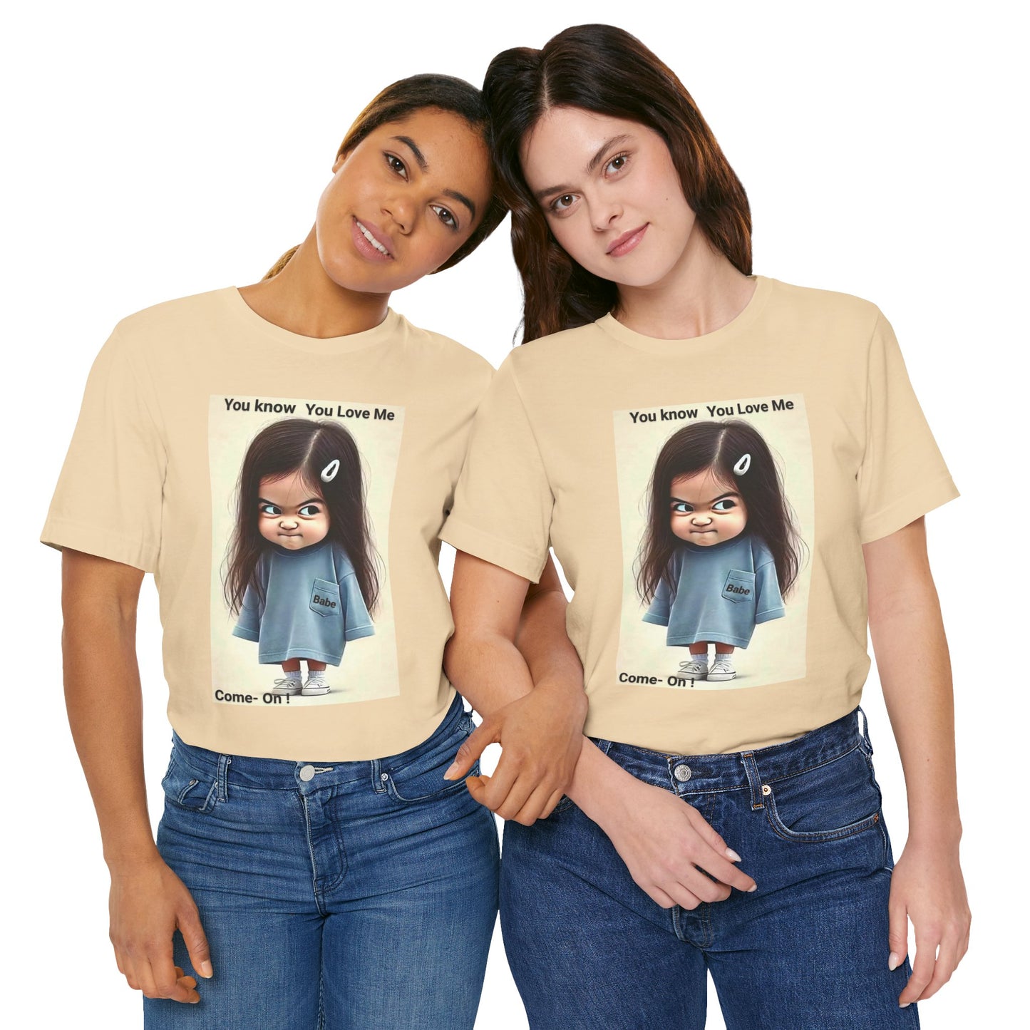 Playful Graphic Tee - You Know You Love Me, Funny Casual Shirt, Gift for Friends, Birthday Gift, Quirky Style Shirt - M/S TMC India