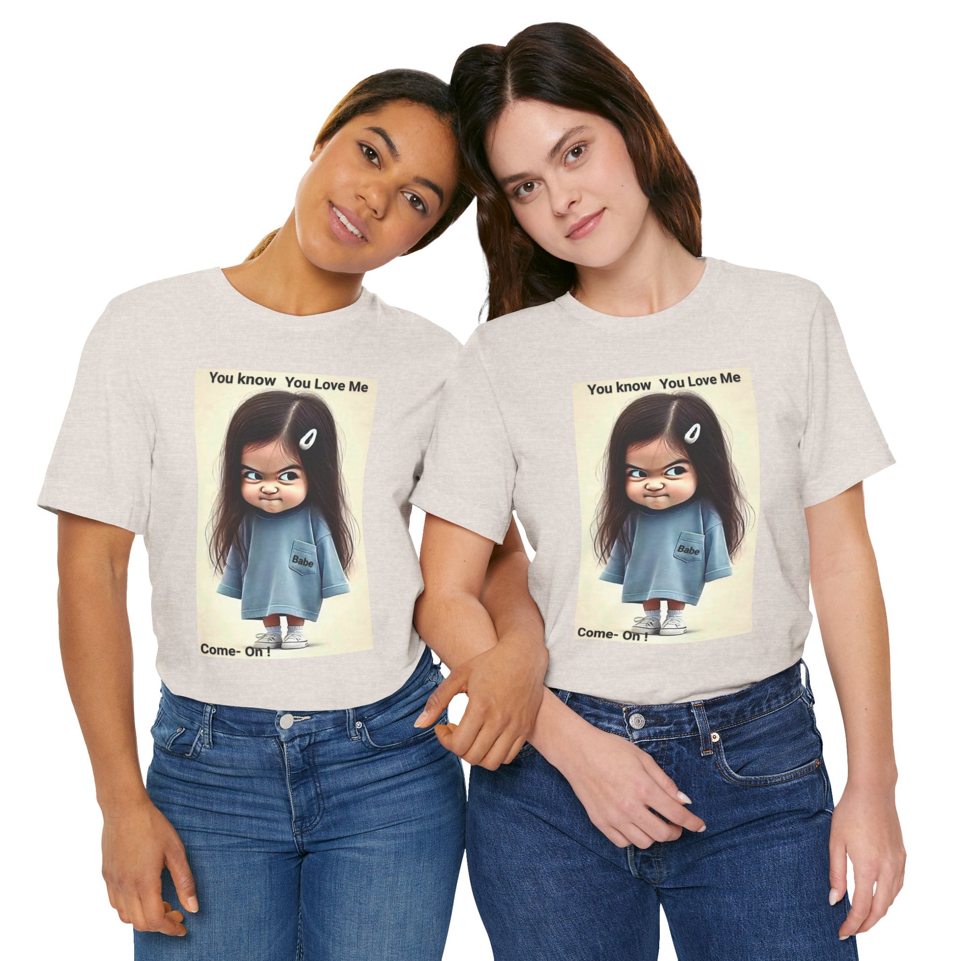 Playful Graphic Tee - You Know You Love Me, Funny Casual Shirt, Gift for Friends, Birthday Gift, Quirky Style Shirt - M/S TMC India