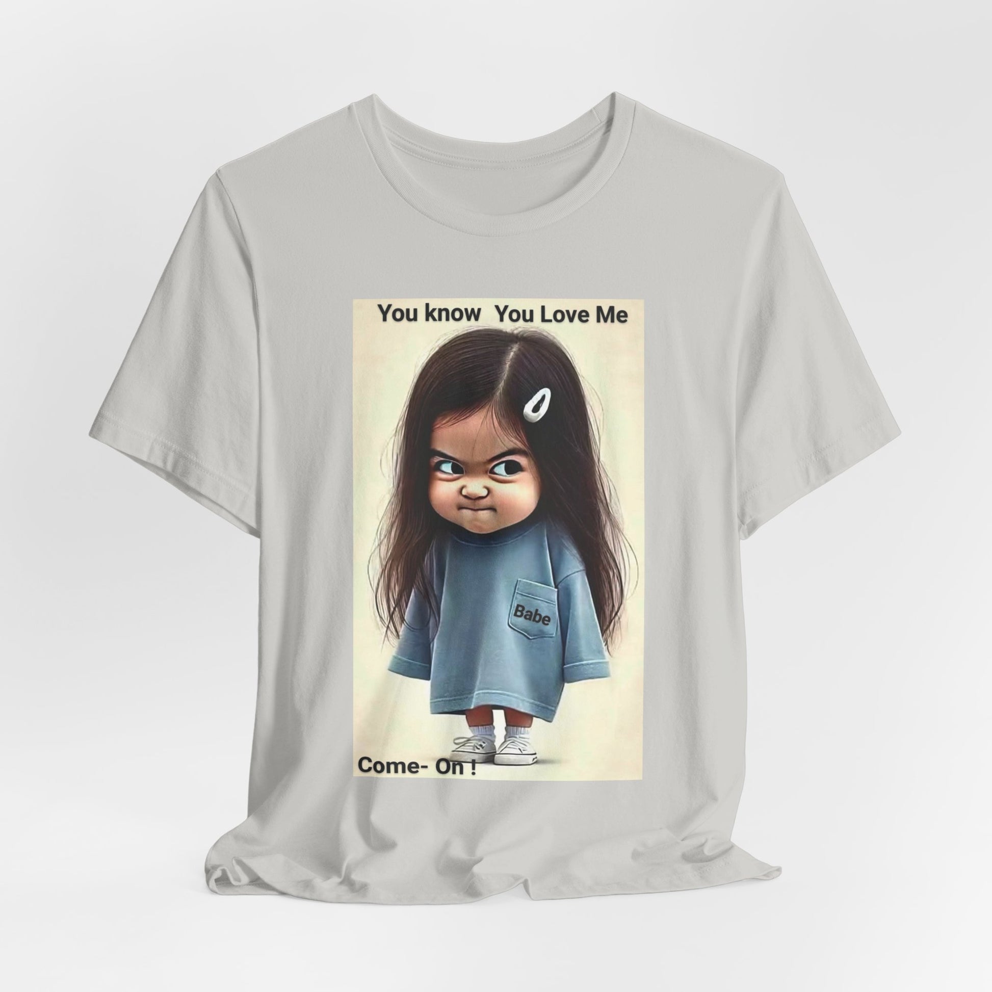 Playful Graphic Tee - You Know You Love Me, Funny Casual Shirt, Gift for Friends, Birthday Gift, Quirky Style Shirt - M/S TMC India