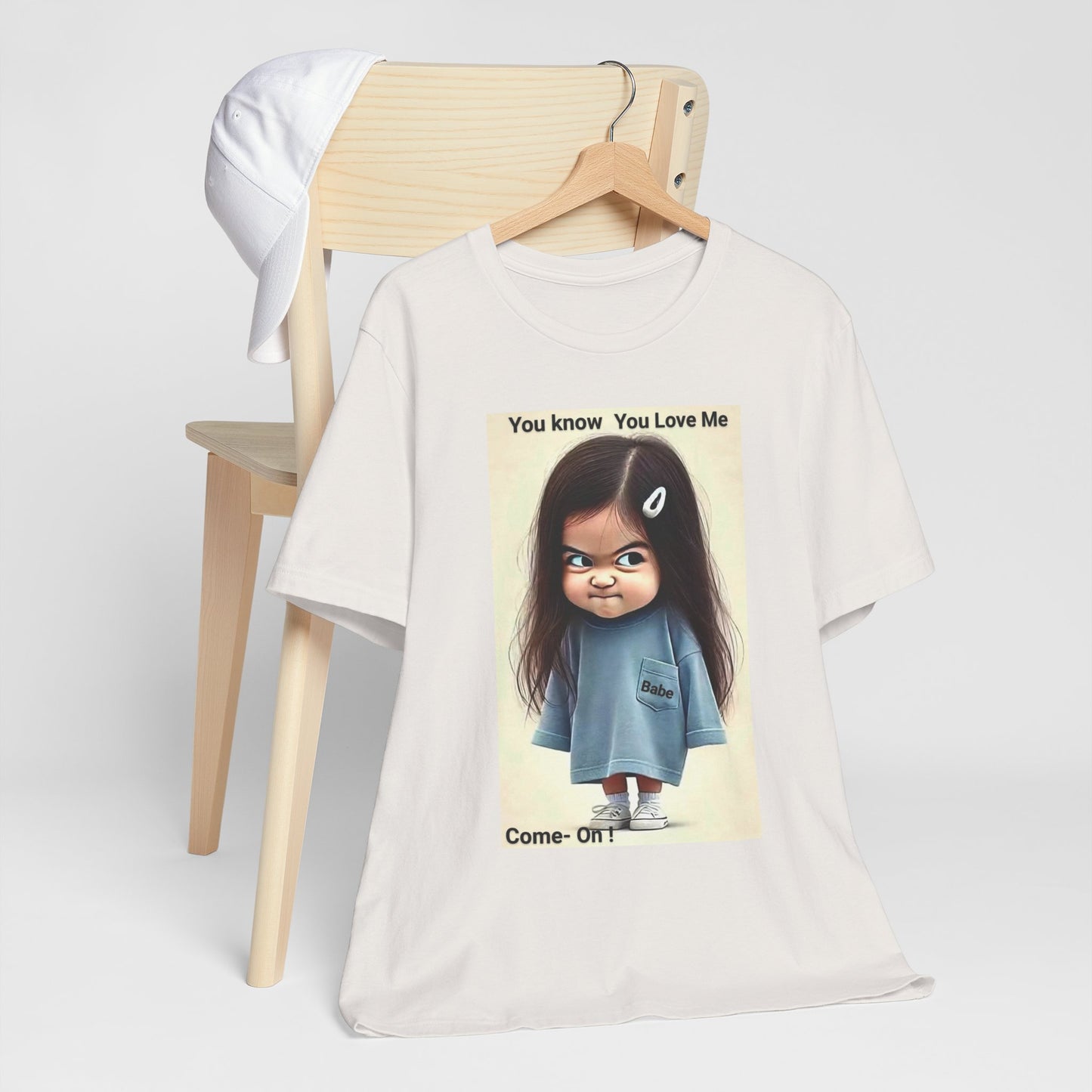 Playful Graphic Tee - You Know You Love Me, Funny Casual Shirt, Gift for Friends, Birthday Gift, Quirky Style Shirt - M/S TMC India