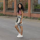 Yin Yang Mid-Waist Pencil Skirt, Stylish Office Wear, Feminine Casual Skirt, Unique Gift for Her, Versatile Fashion - M/S TMC India