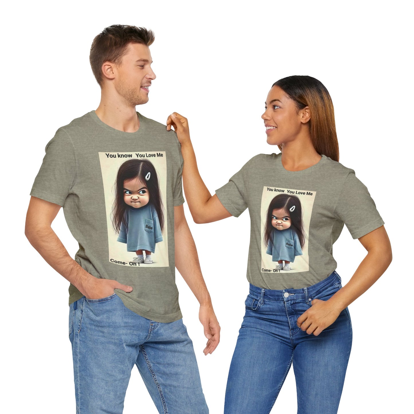 Playful Graphic Tee - You Know You Love Me, Funny Casual Shirt, Gift for Friends, Birthday Gift, Quirky Style Shirt - M/S TMC India