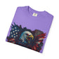 Patriotic Eagle T-Shirt | Unisex Garment-Dyed Tee for Independence Day, Memorial Day, Veteran Gifts, Casual Wear, USA Pride Printify