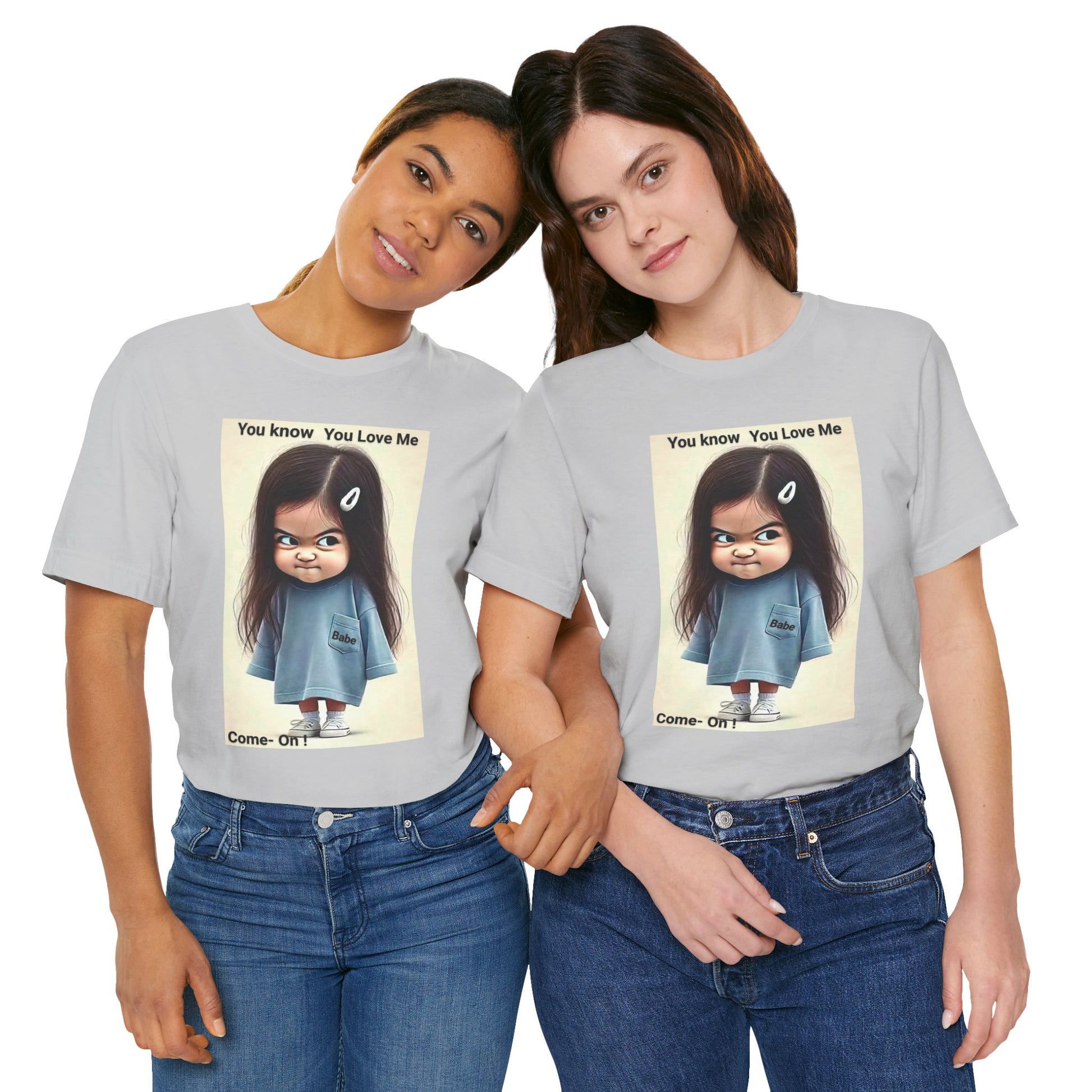Playful Graphic Tee - You Know You Love Me, Funny Casual Shirt, Gift for Friends, Birthday Gift, Quirky Style Shirt - M/S TMC India