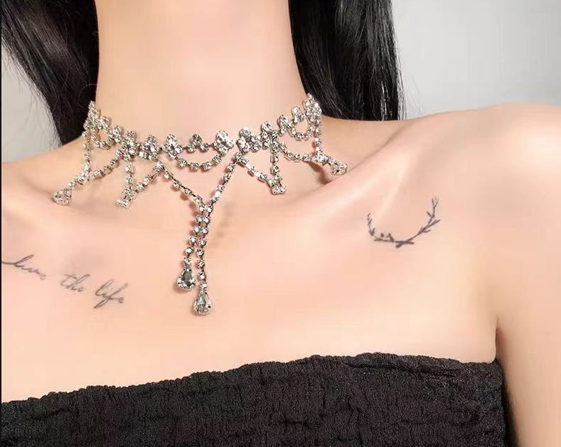 New High End Design Full Diamond Water Necklace - M/S TMC India
