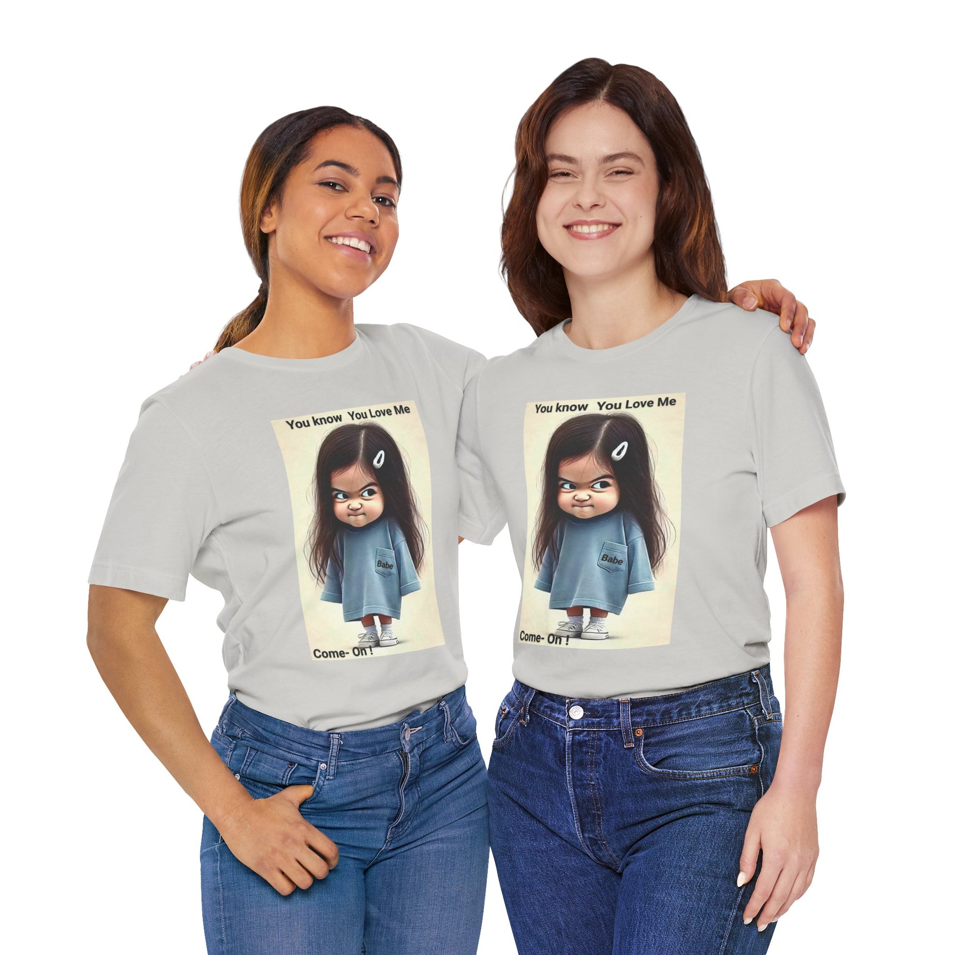 Playful Graphic Tee - You Know You Love Me, Funny Casual Shirt, Gift for Friends, Birthday Gift, Quirky Style Shirt - M/S TMC India