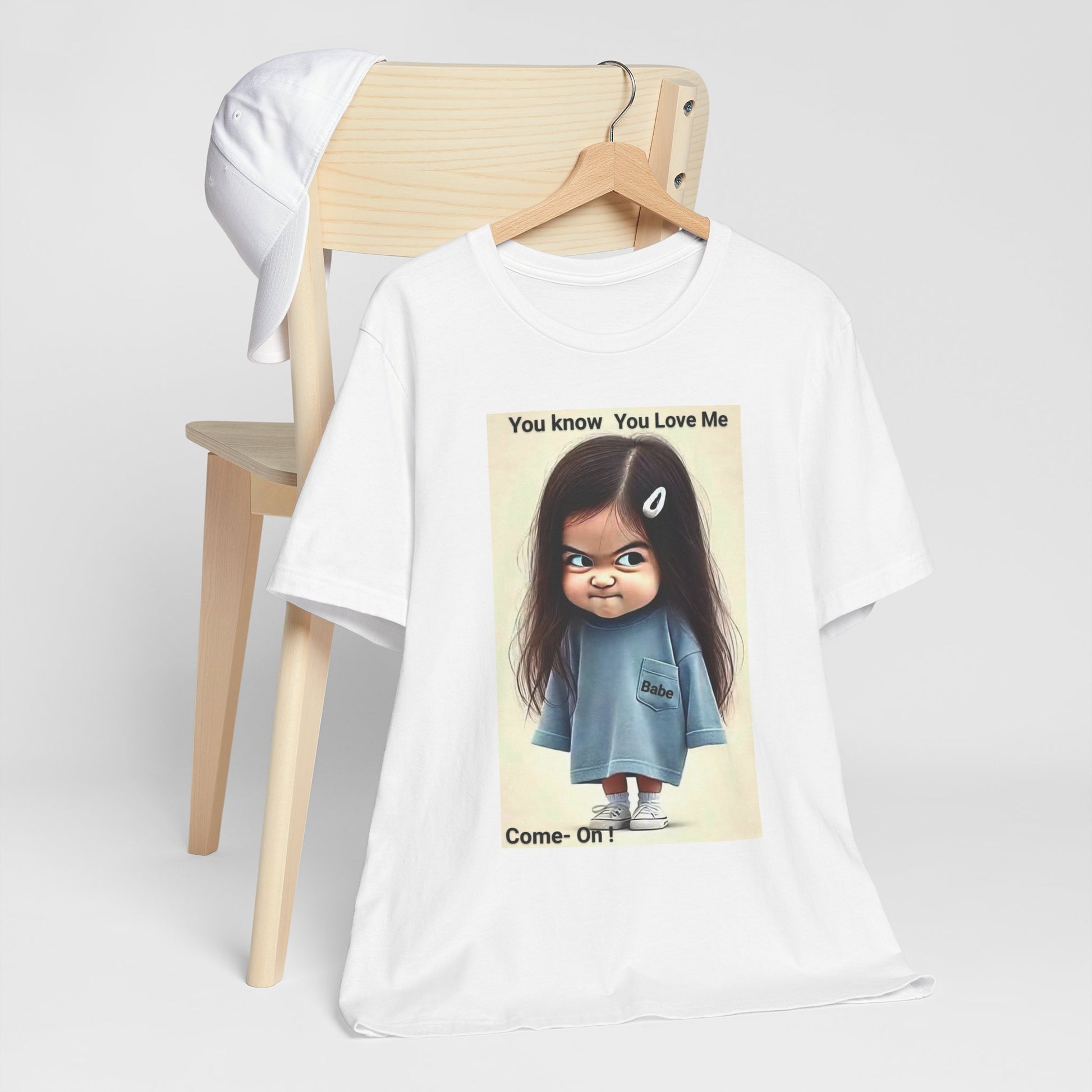 Playful Graphic Tee - You Know You Love Me, Funny Casual Shirt, Gift for Friends, Birthday Gift, Quirky Style Shirt - M/S TMC India