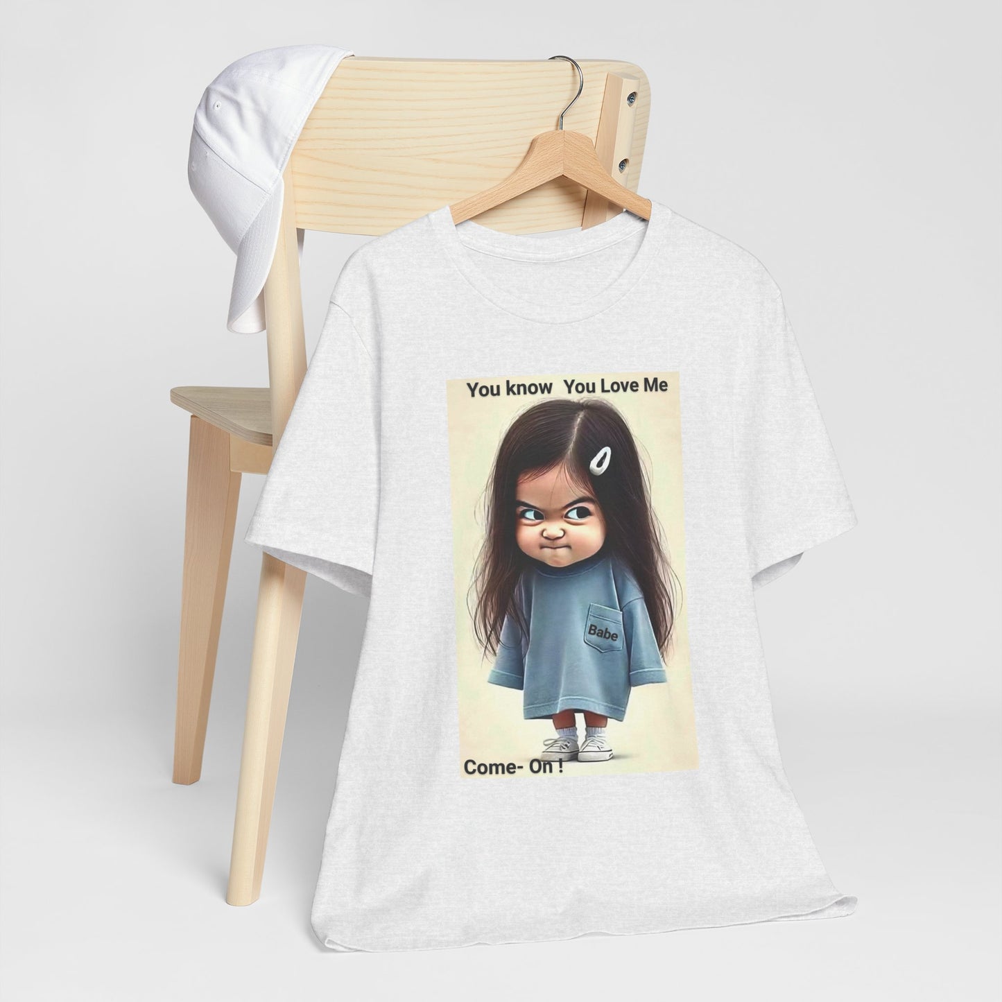 Playful Graphic Tee - You Know You Love Me, Funny Casual Shirt, Gift for Friends, Birthday Gift, Quirky Style Shirt - M/S TMC India