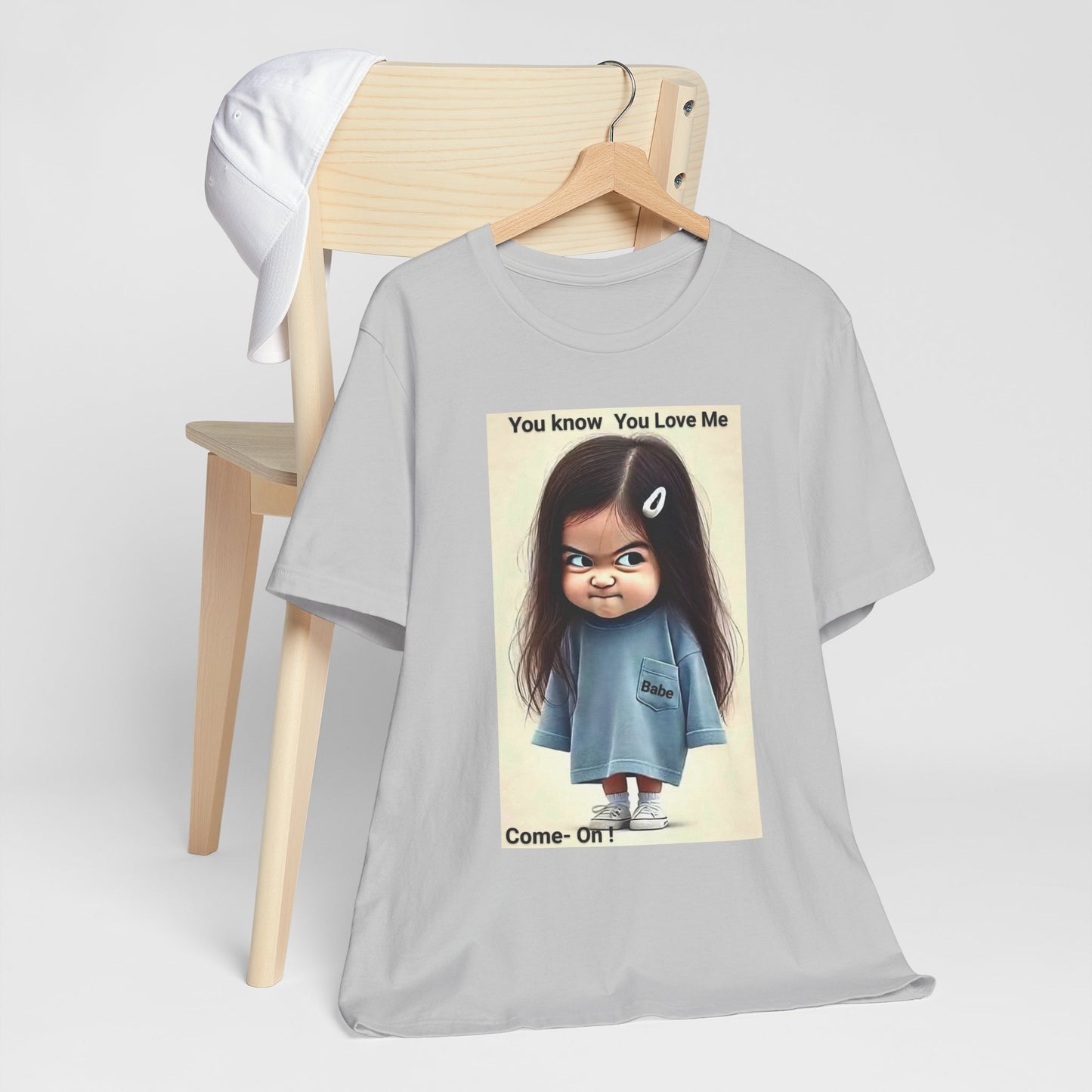 Playful Graphic Tee - You Know You Love Me, Funny Casual Shirt, Gift for Friends, Birthday Gift, Quirky Style Shirt - M/S TMC India