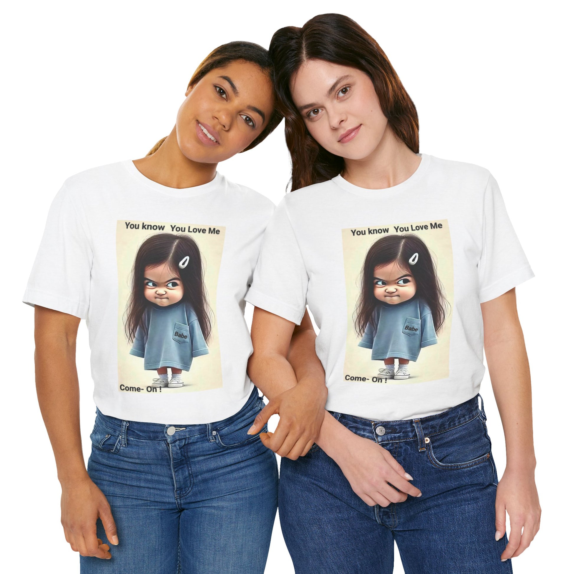 Playful Graphic Tee - You Know You Love Me, Funny Casual Shirt, Gift for Friends, Birthday Gift, Quirky Style Shirt - M/S TMC India