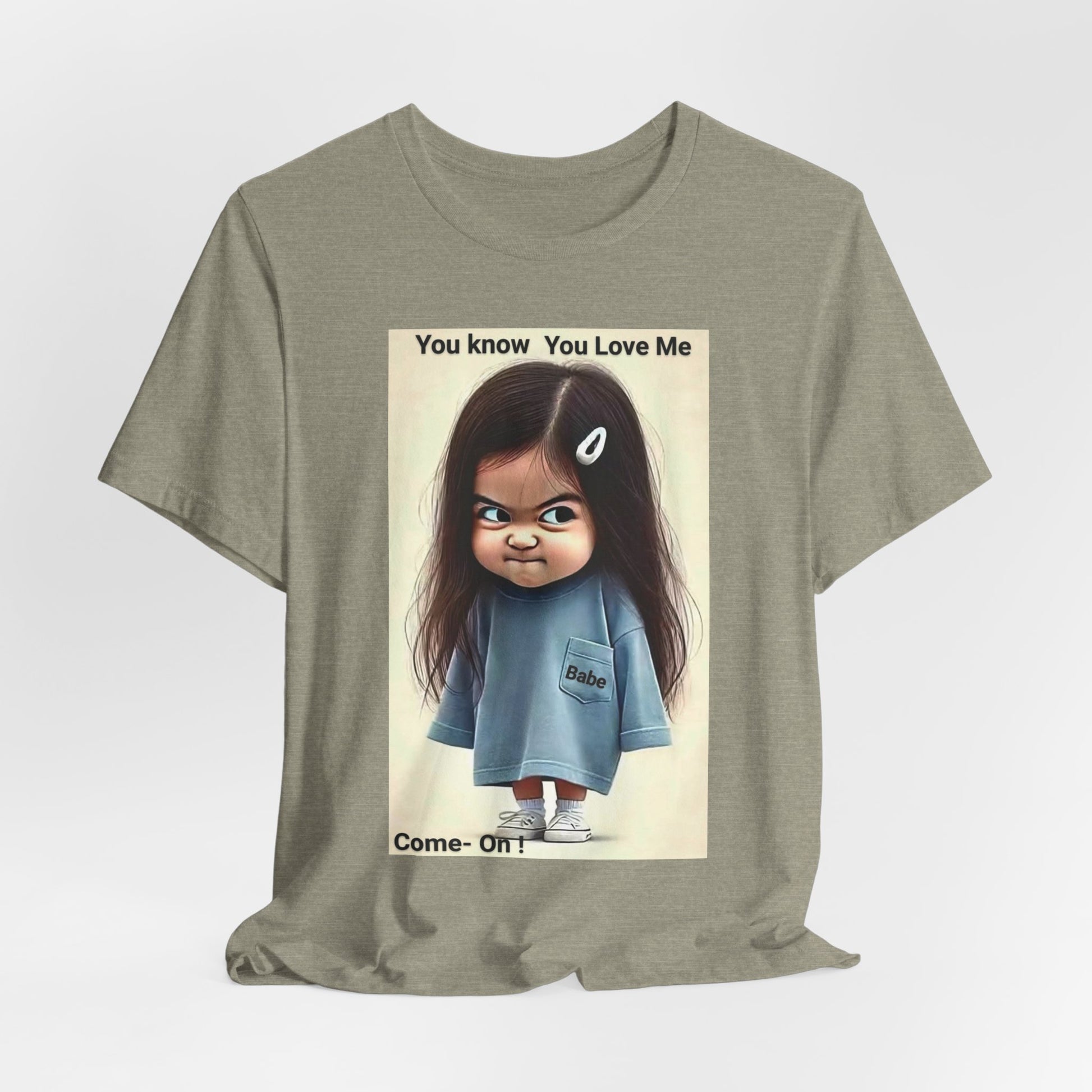 Playful Graphic Tee - You Know You Love Me, Funny Casual Shirt, Gift for Friends, Birthday Gift, Quirky Style Shirt - M/S TMC India