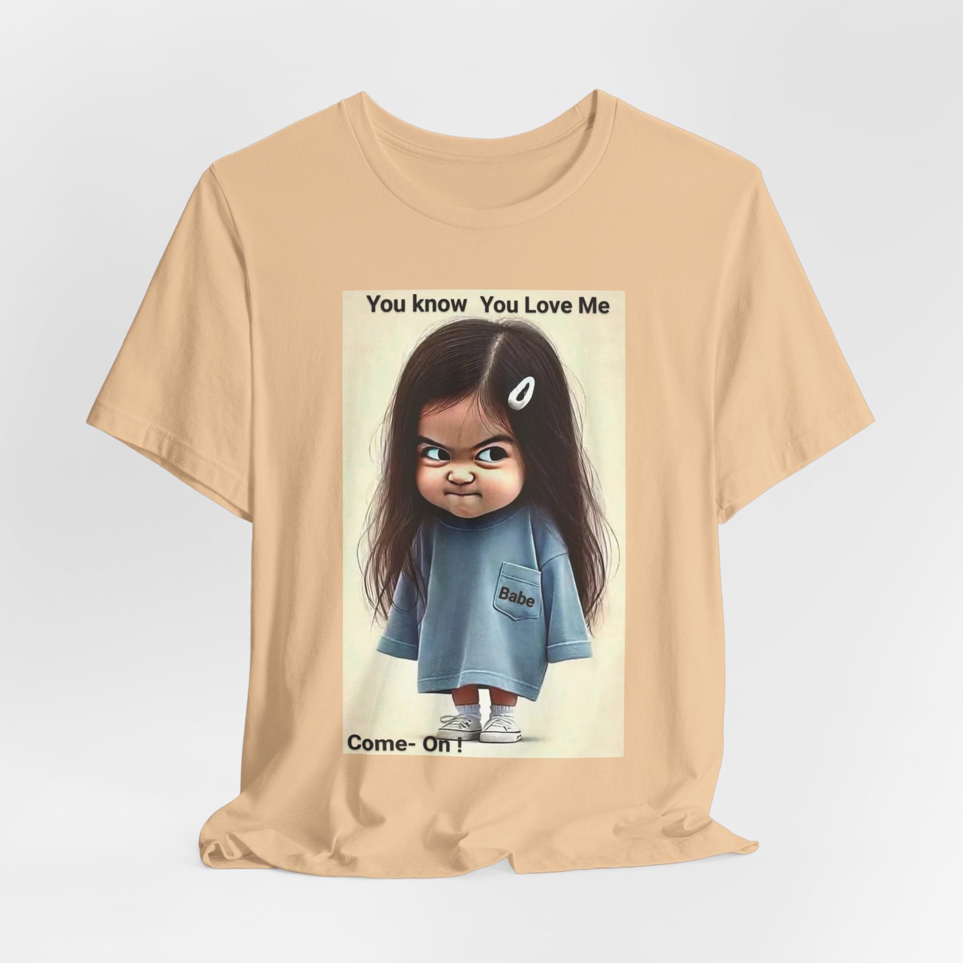 Playful Graphic Tee - You Know You Love Me, Funny Casual Shirt, Gift for Friends, Birthday Gift, Quirky Style Shirt - M/S TMC India