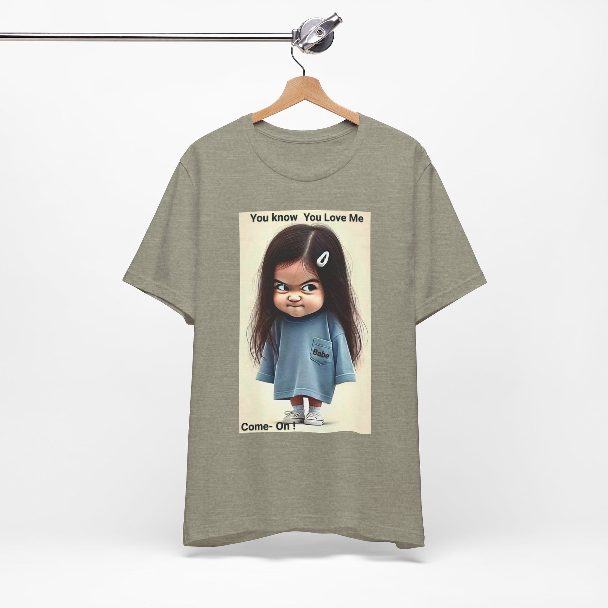 Playful Graphic Tee - You Know You Love Me, Funny Casual Shirt, Gift for Friends, Birthday Gift, Quirky Style Shirt - M/S TMC India